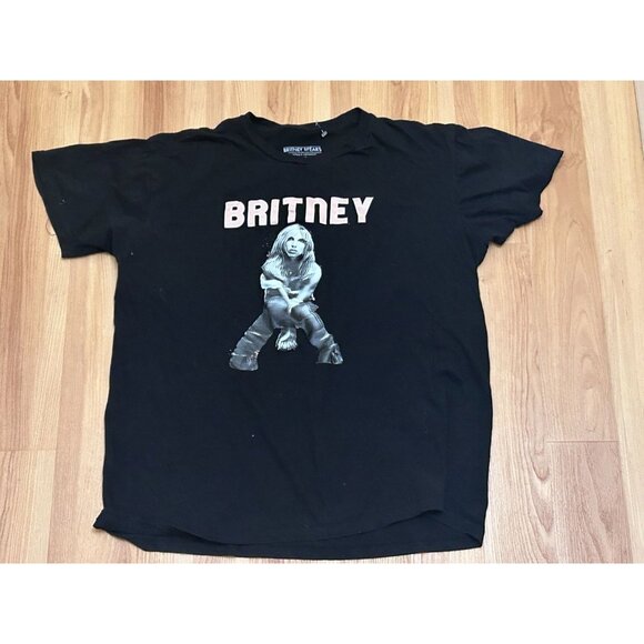 Britney Spears Women's Top Size Large Crew Neck Pullover Black - Picture 1 of 7